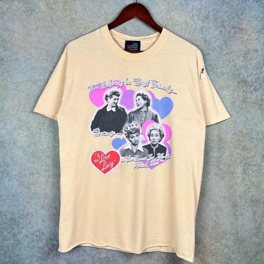 Vintage Vintage I Love Lucy T Shirt Sz M Yellow TV Y2K Retro Size US M / EU 48-50 / 2 - 10 Thumbnail