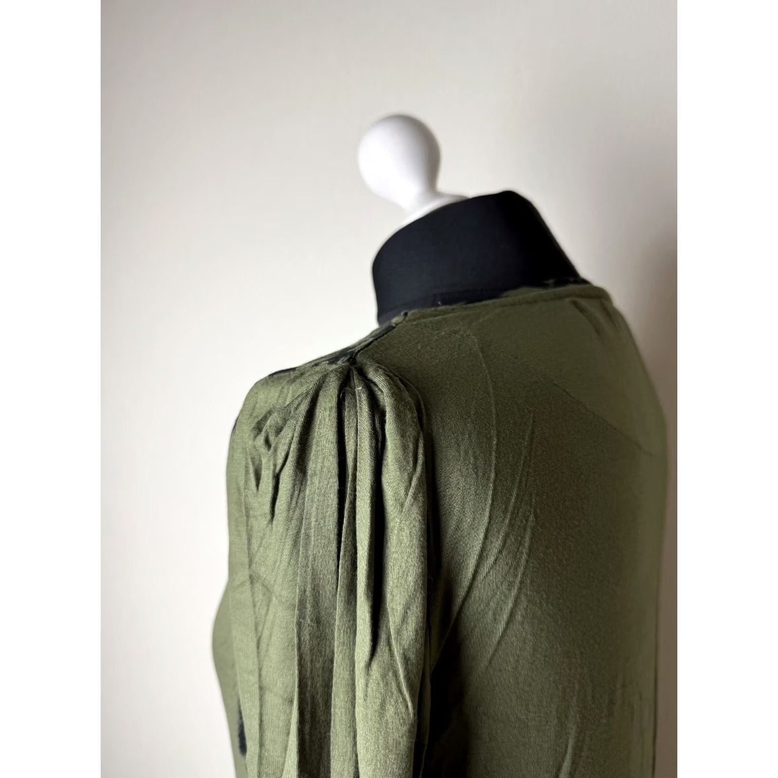 Desigual Desigual Christian Lacroix womens olive dress Size L Green Size L / US 10 / IT 46 - 3 Thumbnail