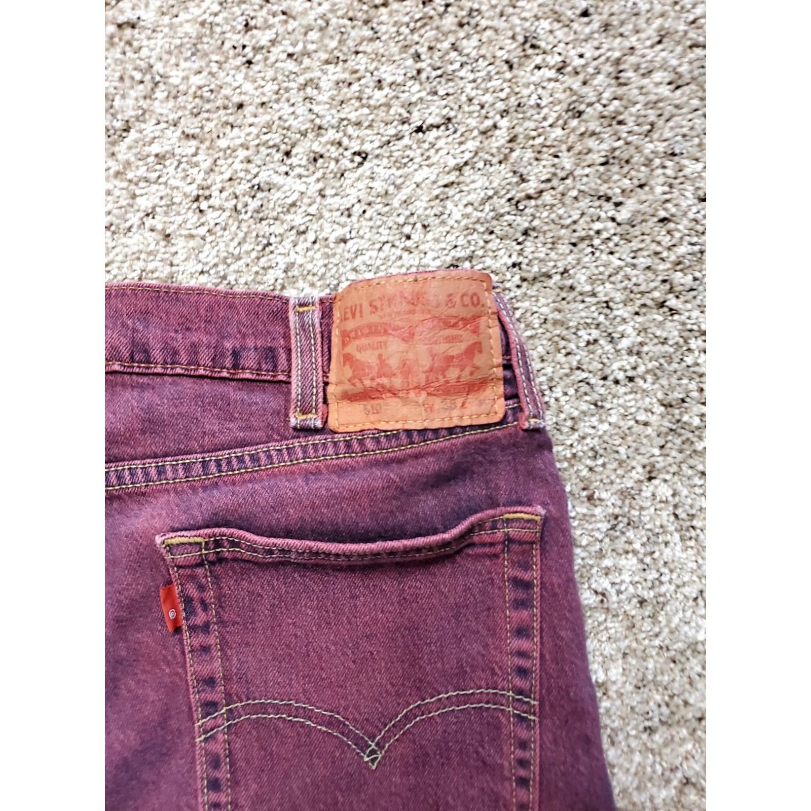 Levi's Levi's 510 Jeans 38X30 Mens Slim Straight Red Wash Denim (Regular) 5-Pocket Stretch Size US 38 / EU 54 - 7 Thumbnail