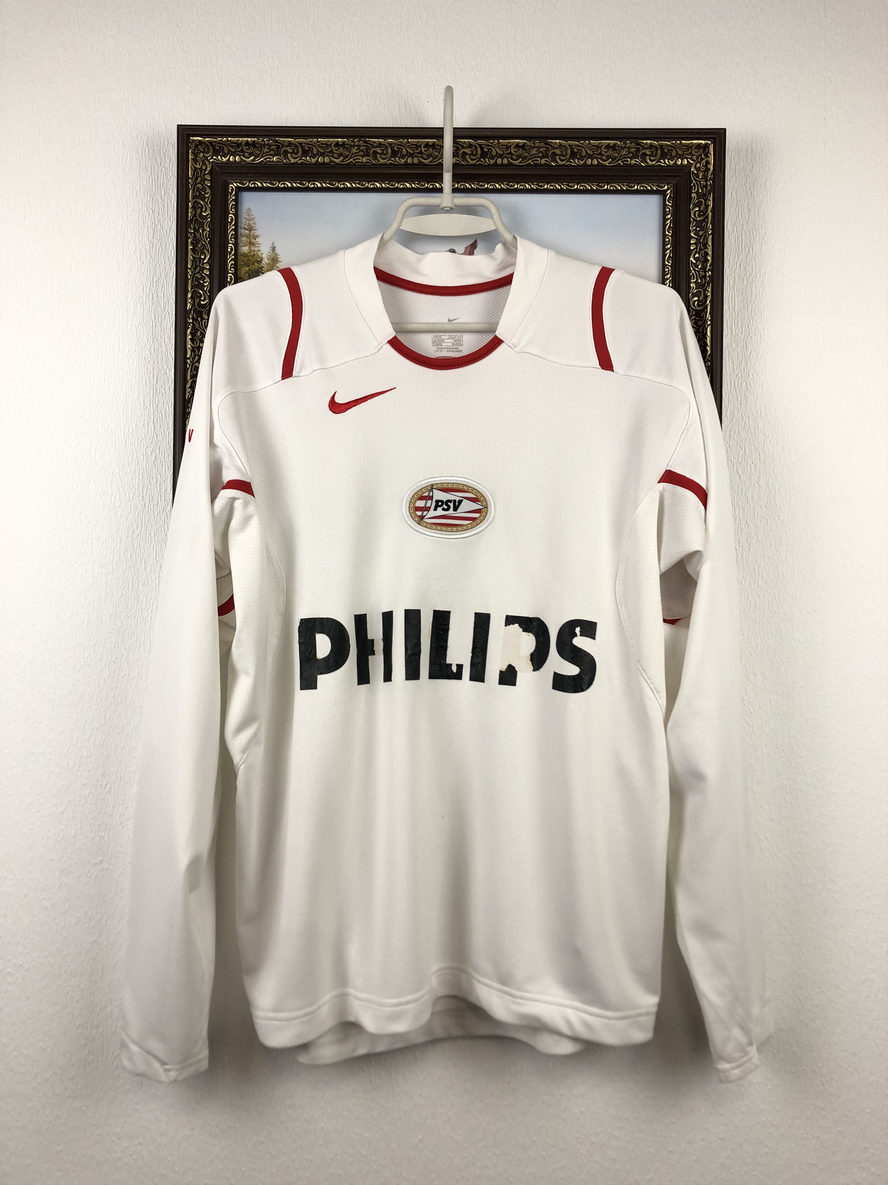 VTG Nike orders Sphere Philips Swoosh PSV Y2K Soccer Training Jersey L