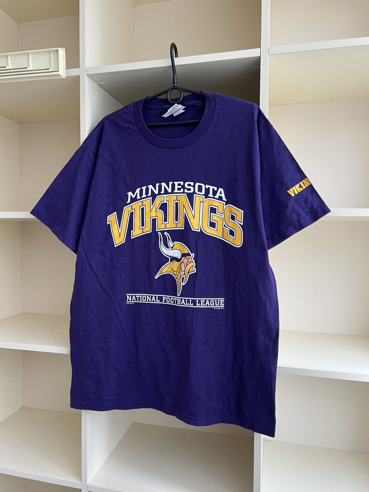 NFL Vintage 1998 Lee Sport Minnesota Vikings NFL T-Shirt Nutmeg Size US L / EU 52-54 / 3 - 2 Thumbnail