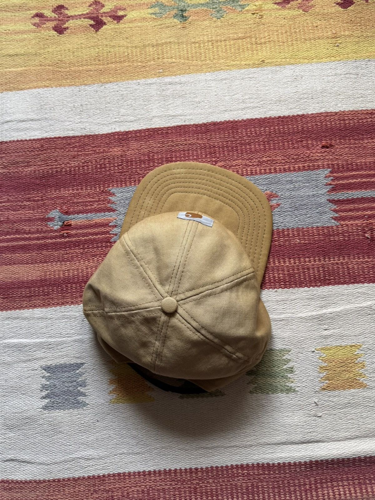 Carhartt Vintage 00’s SUNFADED Carhartt Made In USA Canvas Brown Hat Size ONE SIZE - 8 Thumbnail