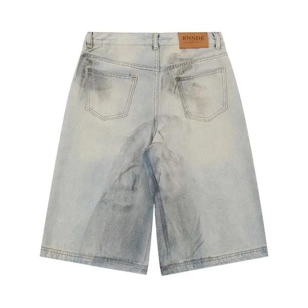 VIBE Dirty Mud Ripped Jorts Y2K Short Denim Size US 30 / EU 46 - 6 Thumbnail