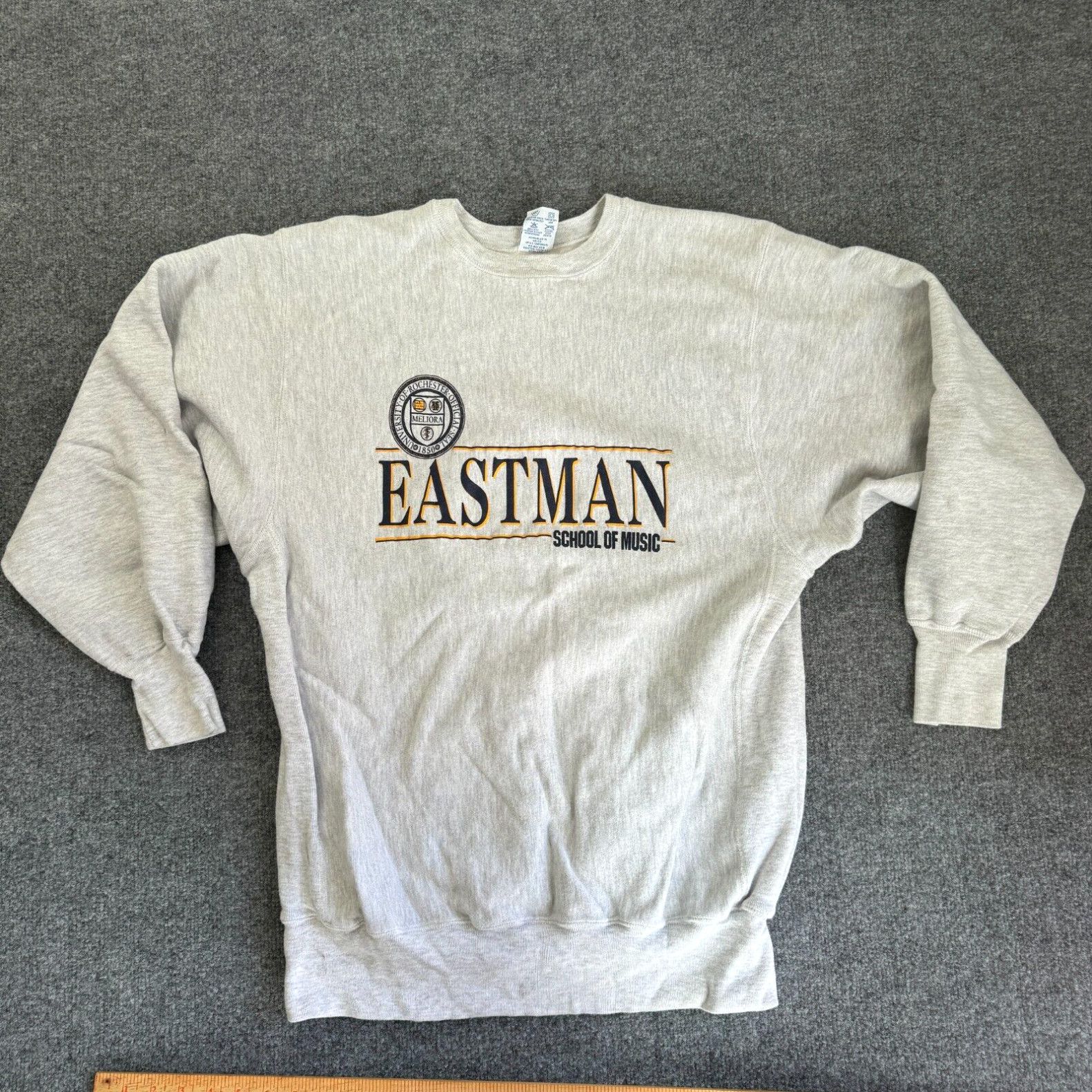 image of Champion Vintage Reverse Weave Eastman School Of Music Sweatshirt Size 2Xl New York in White, Men's