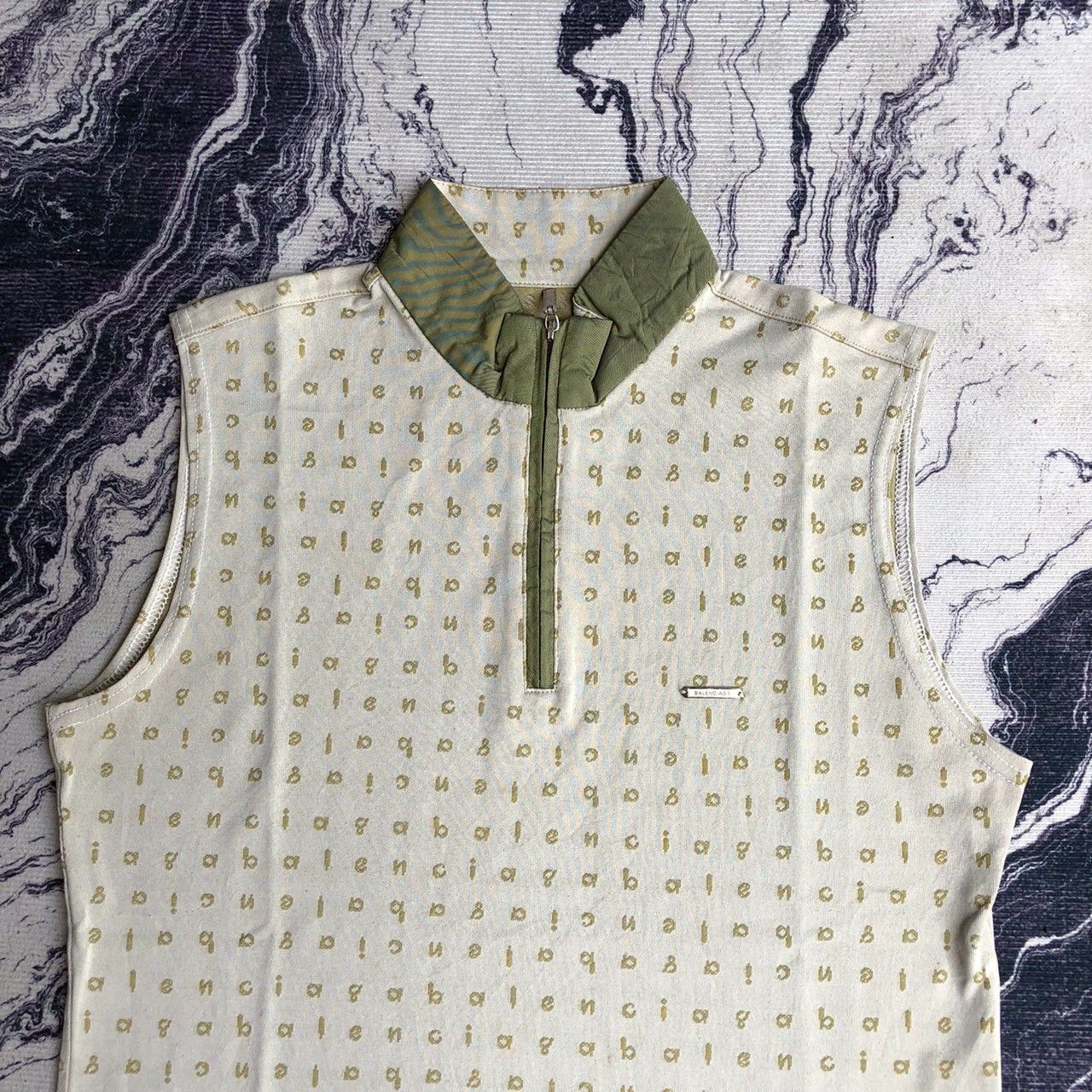 Balenciaga Balenciaga Monogram Sleeveless Zip Top Size XS / US 0-2 / IT 36-38 - 3 Thumbnail
