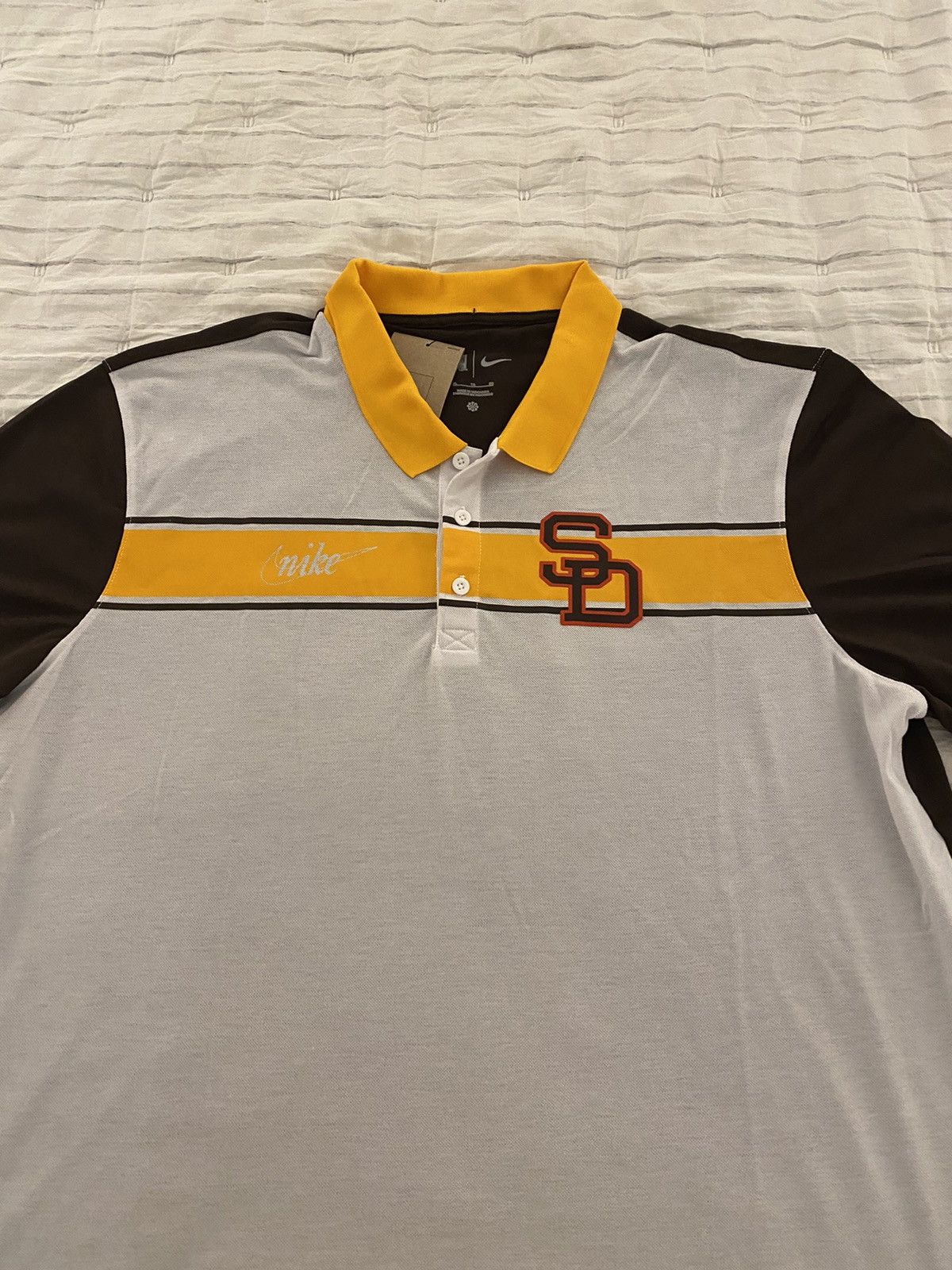 Nike Nike San Diego Padres Rewind Stripe Polo NWT XL Size US XL / EU 56 / 4 - 5 Thumbnail