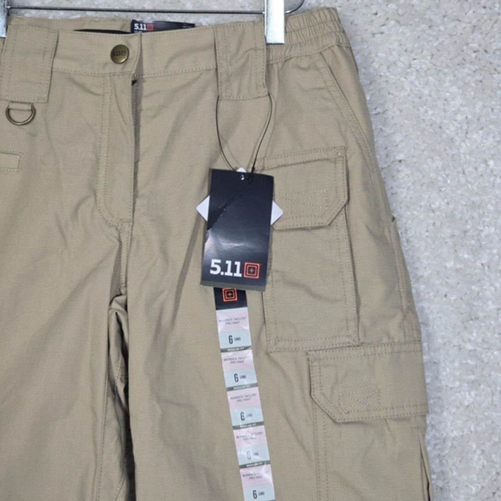 5.11 511 Tactical Pants Womens 6 Long Brown‎ Taclite Cargo New Size 28" / US 6 / IT 42 - 2 Thumbnail