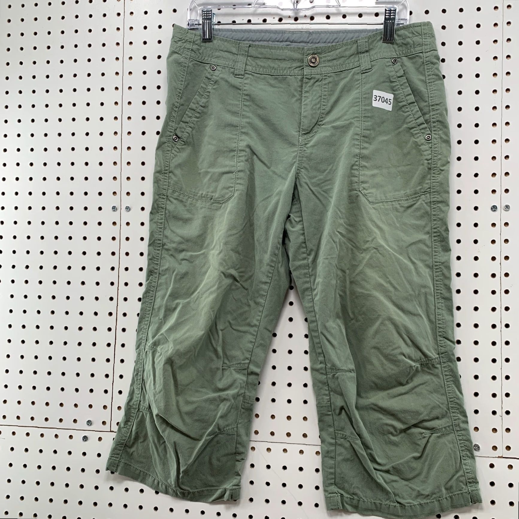 Vintage Kuhl Hiking Crop Cargo Pants Womens Size 10 Green Outdoor Hike 32x20 Size 32" / US 10 / IT 46 - 3 Thumbnail