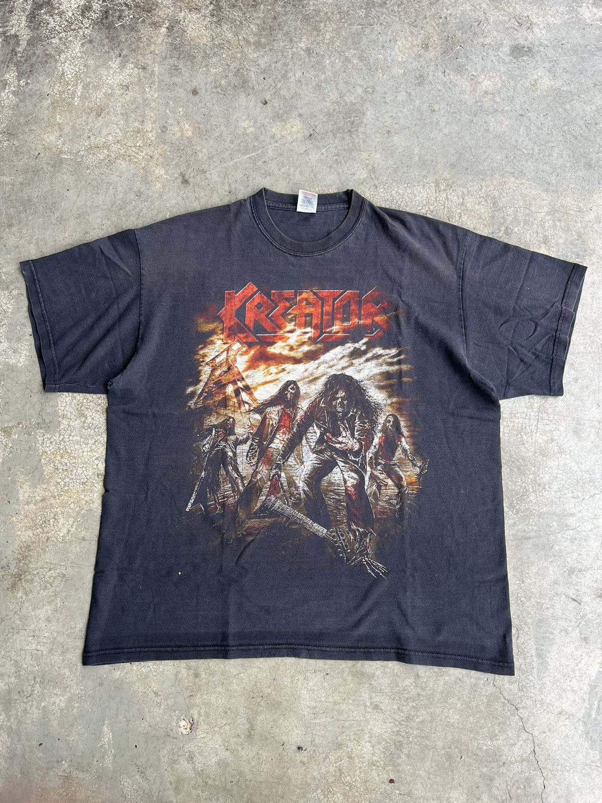 Band Tees (L) Vintage 90s Kreator Dying Alive Thrash Metal Band Tees Size US L / EU 52-54 / 3 - 1 Thumbnail