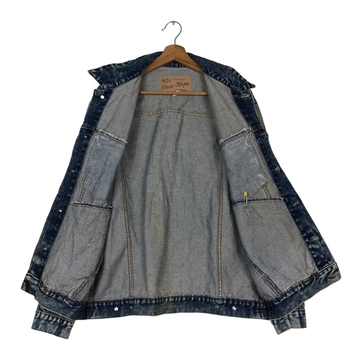 Japanese Brand 🔥VINTAGE RUSTY TRUCKER DENIM JACKET MAC HOPE ISSEY MIYAKE Size US M / EU 48-50 / 2 - 15 Thumbnail