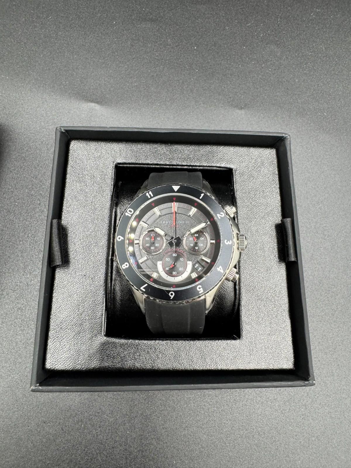 Other Filippo Loreti Ascari Chronograph Black Dial Rubber Strap 42 Size ONE SIZE - 2 Thumbnail