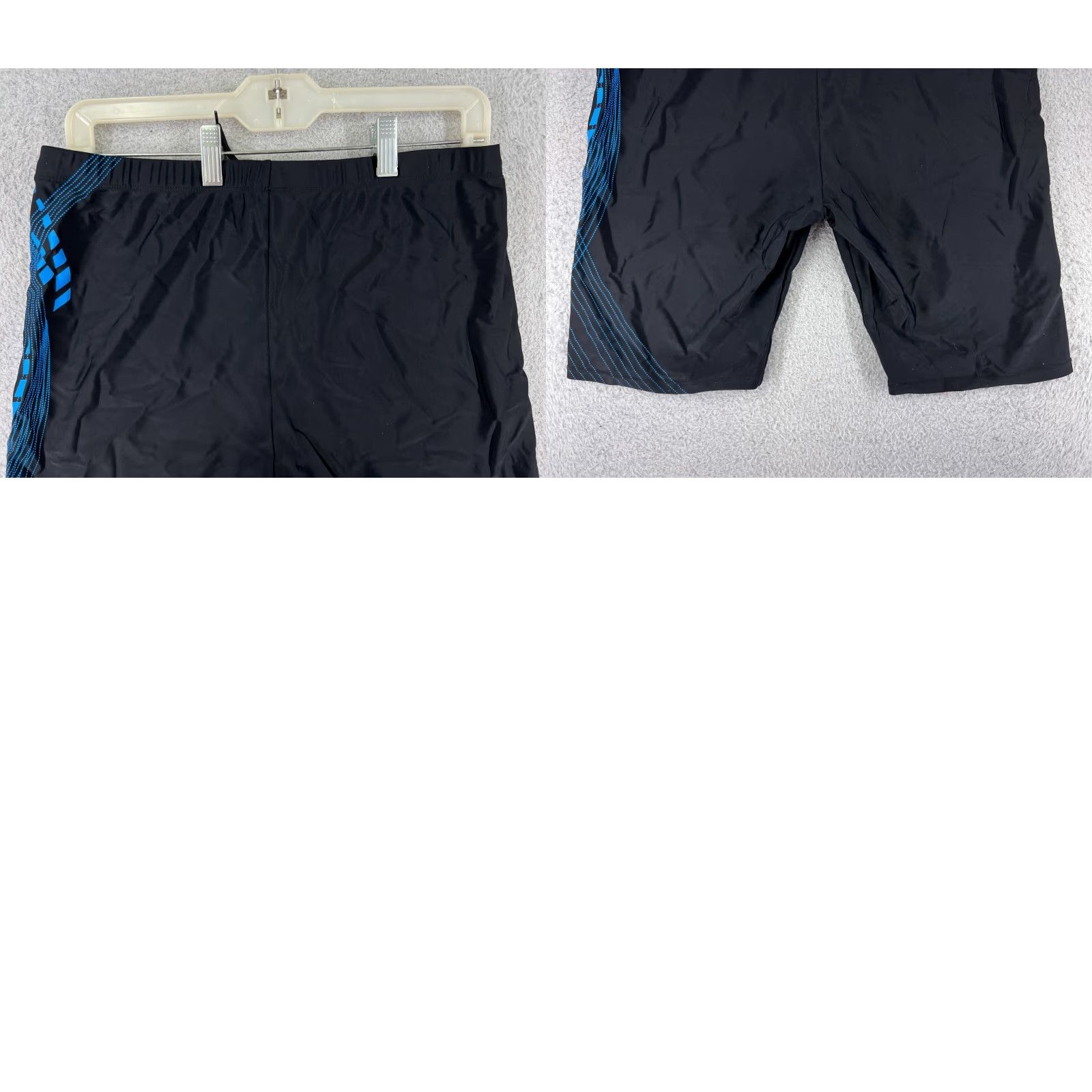 Vintage 361 Degree Shorts Bottom Men 2XL Black Blue Jammer Polyester Swim Bottom Sports Size US 39 - 9 Thumbnail