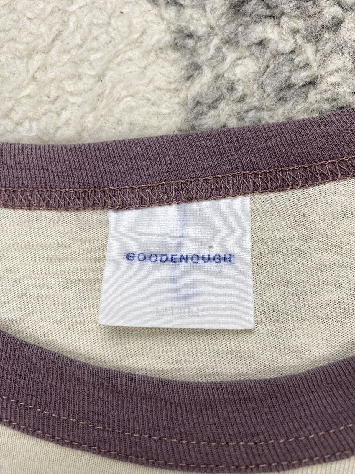 Good Enough Vintage Rare GOOD ENOUGH “OfflinePhobia” Ringer Pocket Tee Size US M / EU 48-50 / 2 - 5 Thumbnail