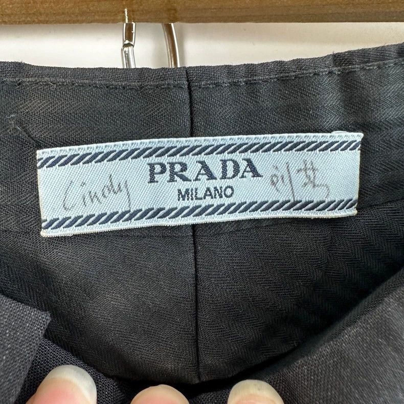 Prada Prada Gray and black suit trousers Size 40R - 4 Thumbnail