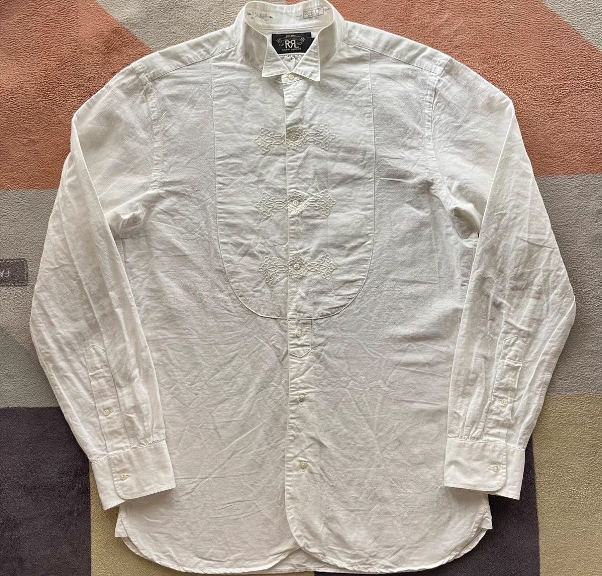 Ralph Lauren French Court Style Dress Shirt - Ralph Lauren K22 Size US M / EU 48-50 / 2 - 1 Thumbnail