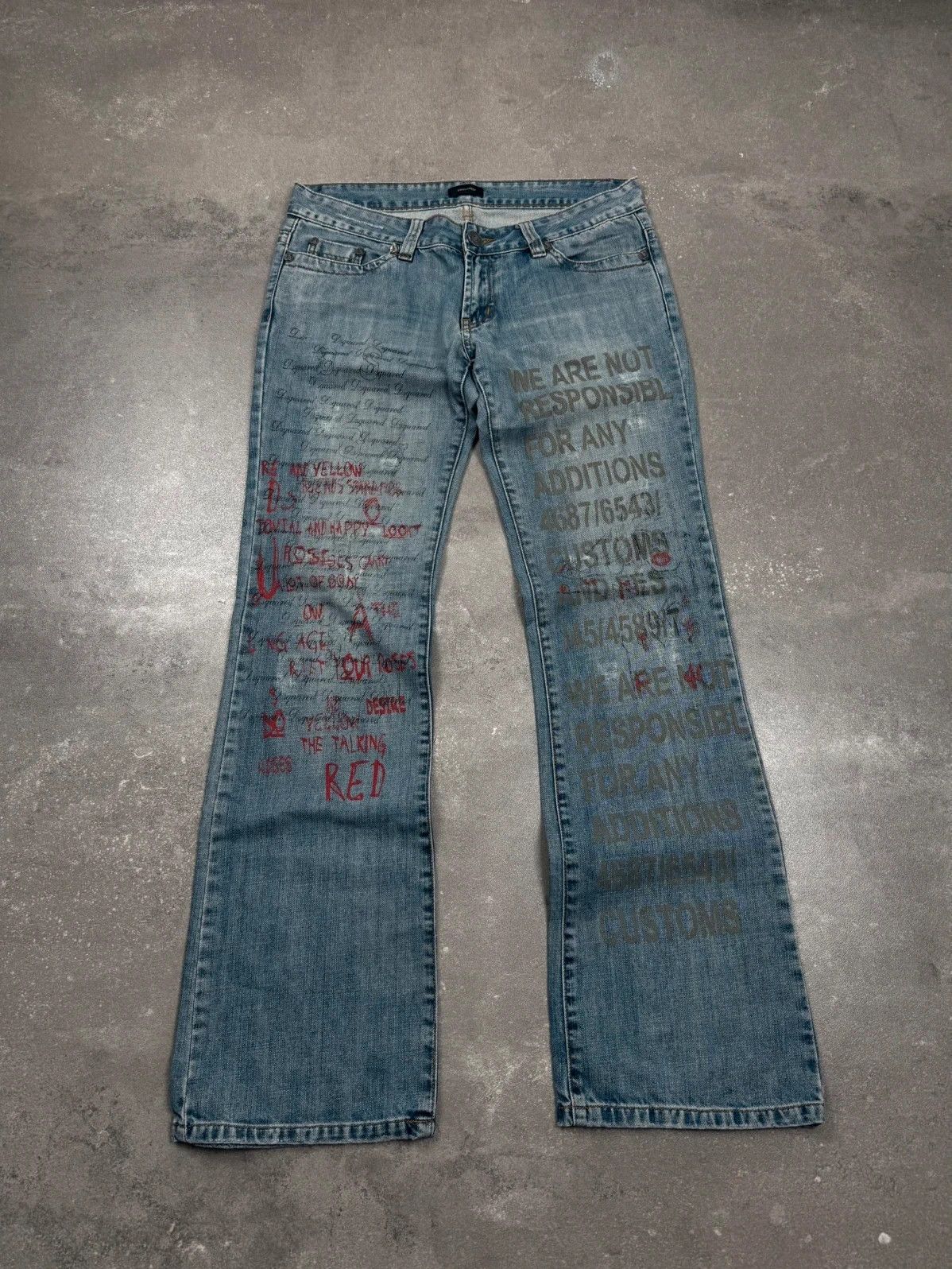 Dsquared2 Dsquared jean archive bootcut distressed punk 2000s Size US 34 / EU 50 - 1 Thumbnail