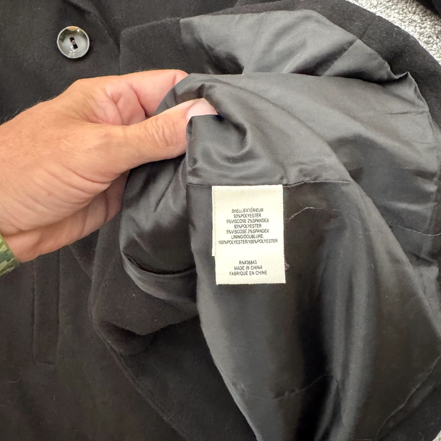 Vintage Maralyn & Me Coat XL Button Front Long Career Pockets Dark Academia Old Money Size XL / US 12-14 / IT 48-50 - 7 Thumbnail