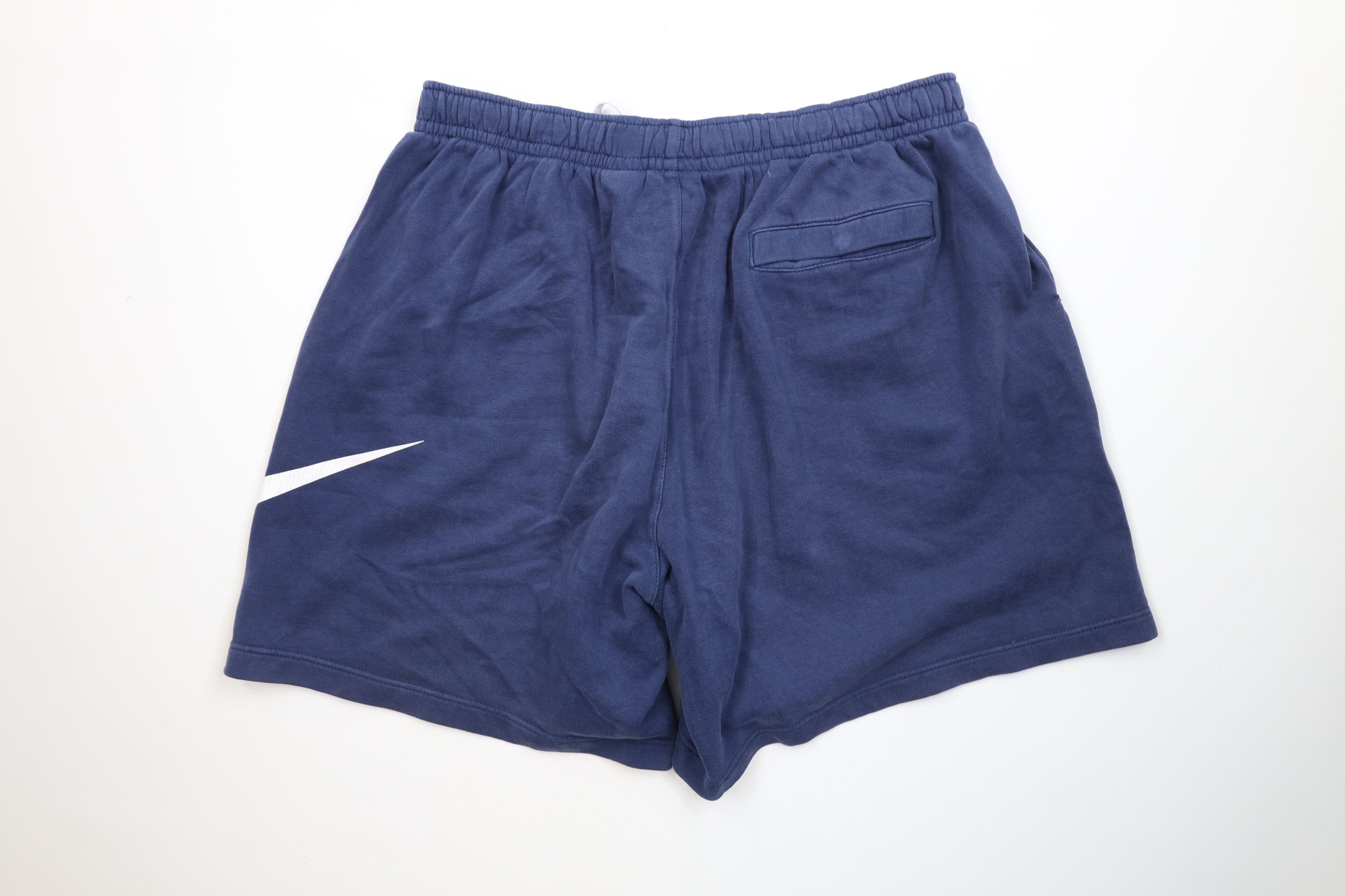 Nike Vintage Y2K Nike Swoosh Above Knee Sweatpants Shorts Blue Size US 38 / EU 54 - 9 Thumbnail