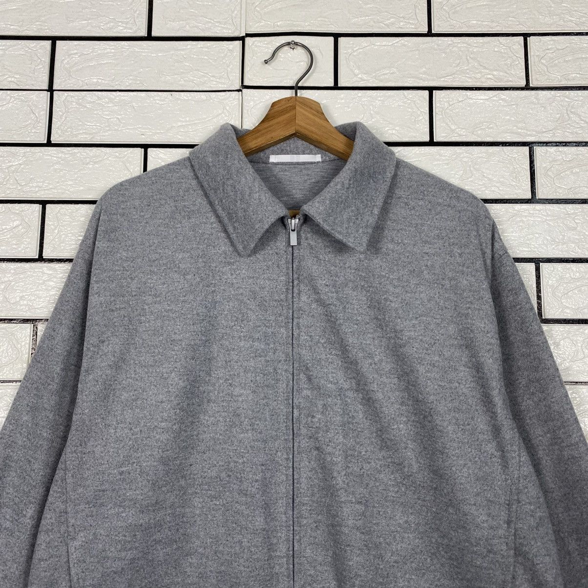 Japanese Brand 📌Vintage Wool Zipper Bomber Jacket Uniqlo Issey Miyake Size US L / EU 52-54 / 3 - 4 Thumbnail