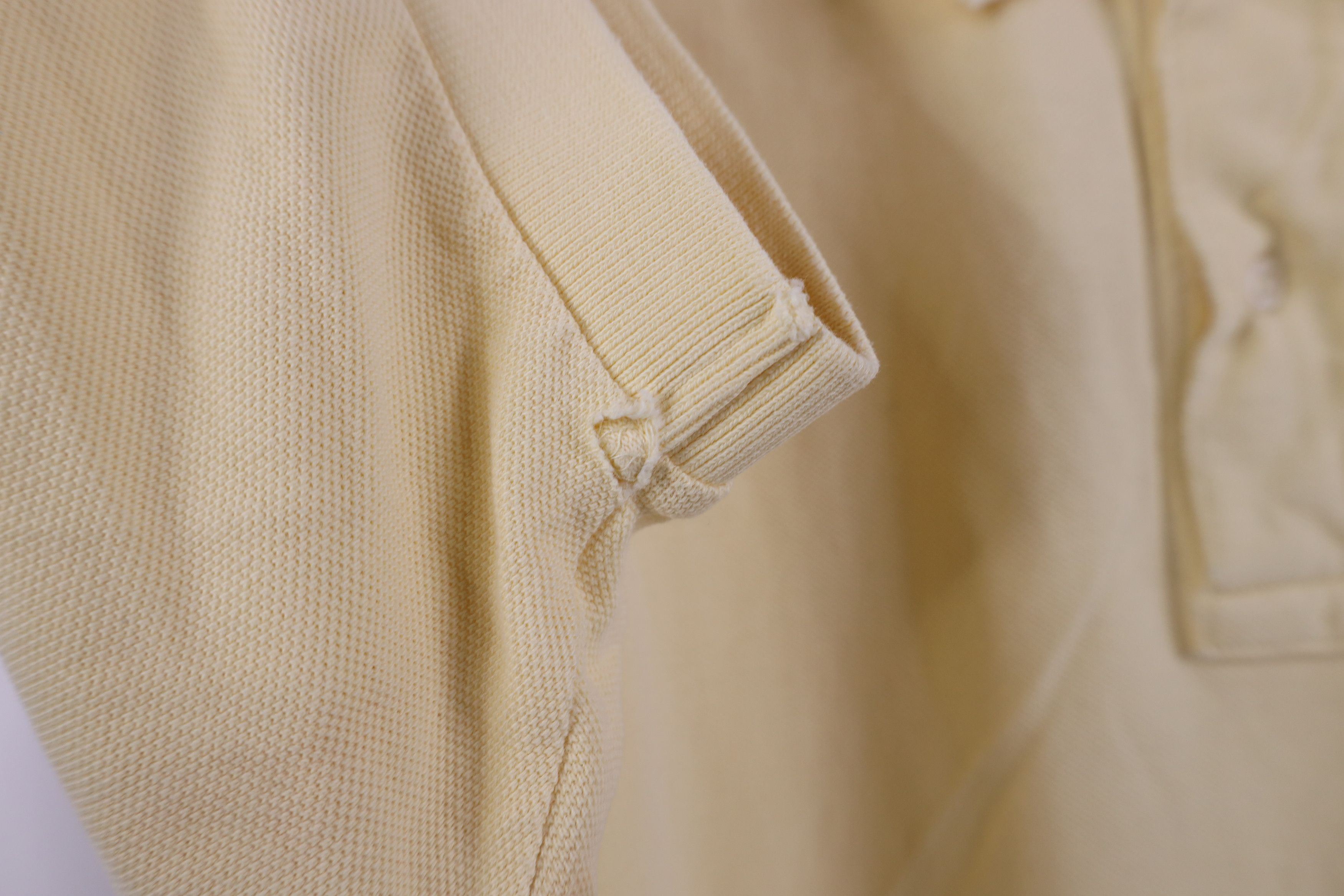 Ralph Lauren Vintage 90s Ralph Lauren Pique Cotton Golf Polo Shirt Yellow Size US L / EU 52-54 / 3 - 7 Thumbnail