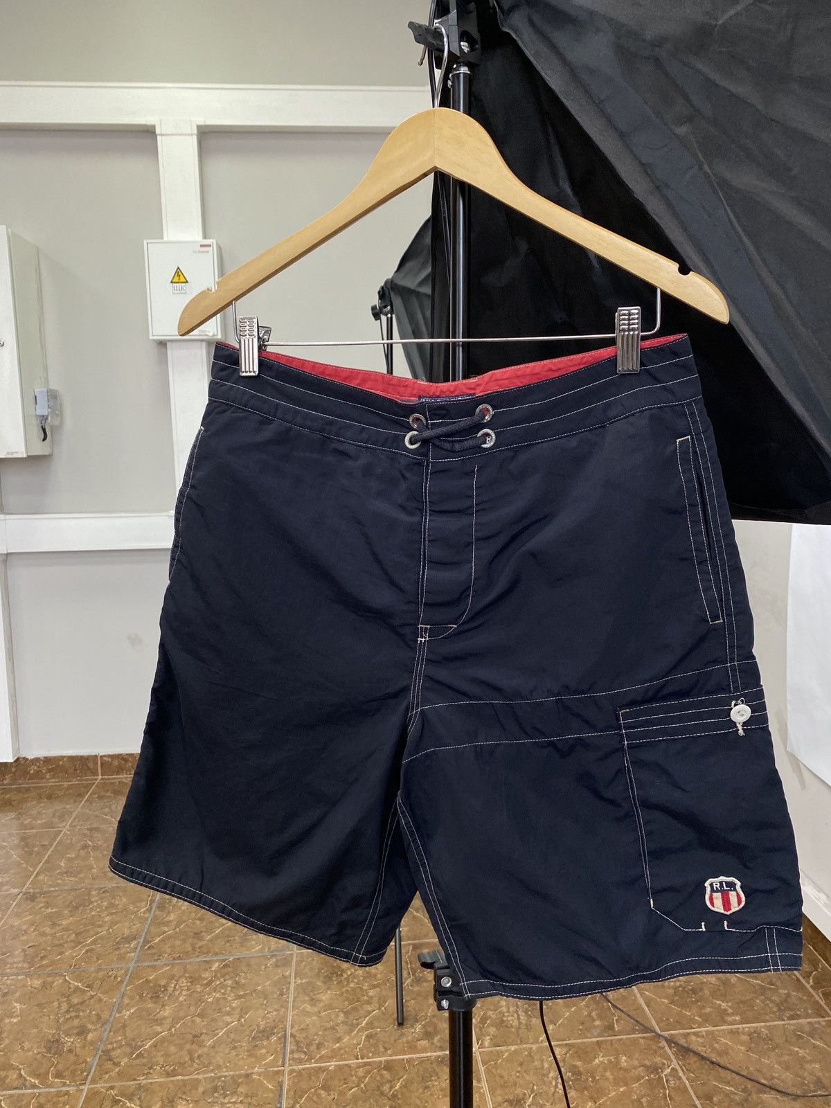 Polo Ralph Lauren 🇺🇸 Vintage Polo Ralph Lauren Nylon Shorts Casual Streetwear Size US 30 / EU 46 - 1 Thumbnail
