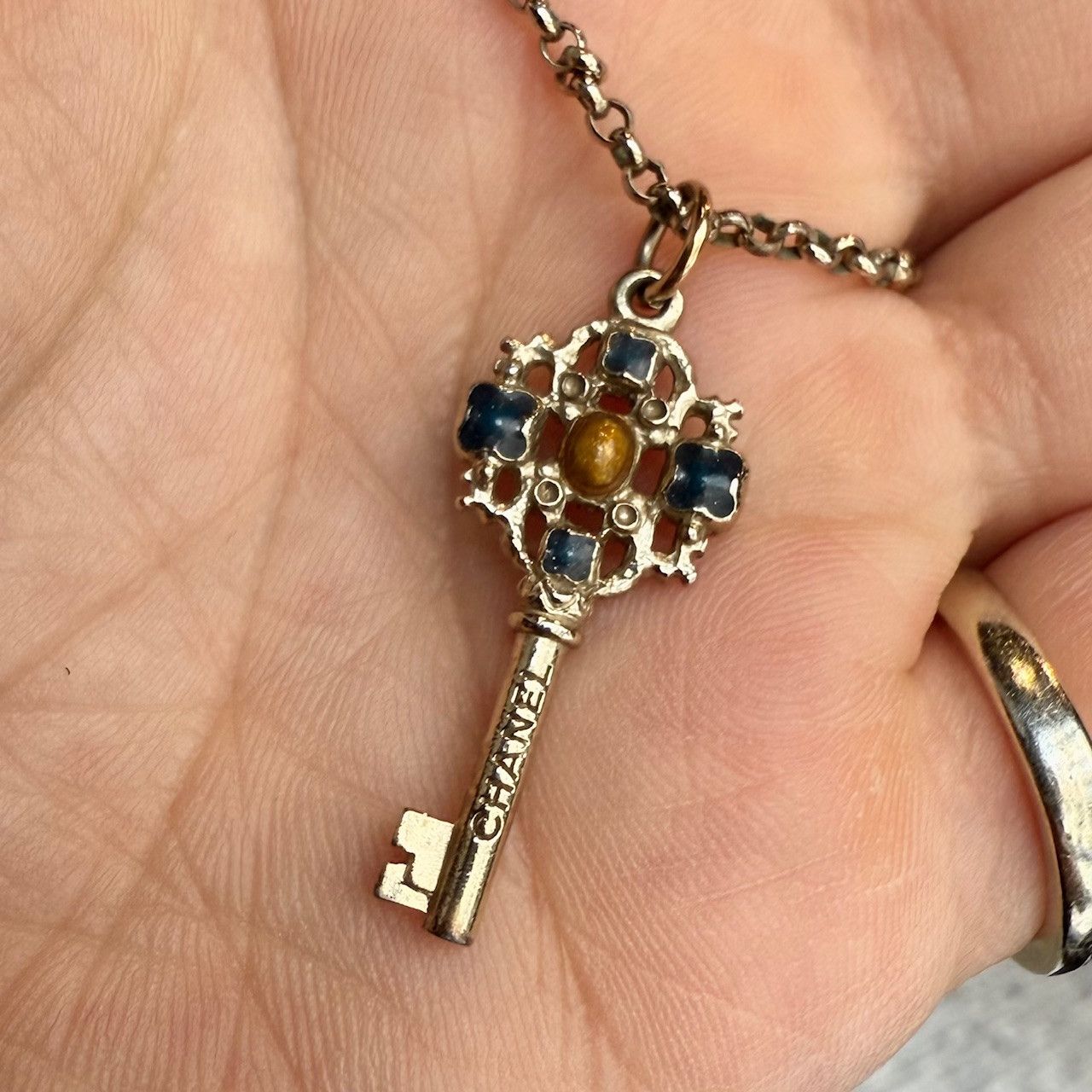Chanel Chanel 2017 Key CC Chain Gold Necklace Size ONE SIZE - 3 Thumbnail