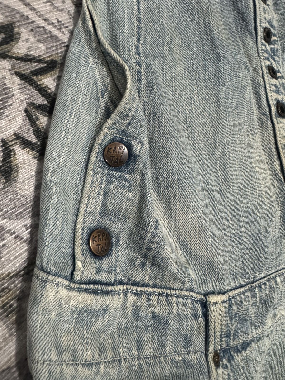 Kapital × Kapital Kountry Kapital Blue Hands Jumpsuits Overall Vintage Japanese Style Size 32" / US 10 / IT 46 - 10 Thumbnail