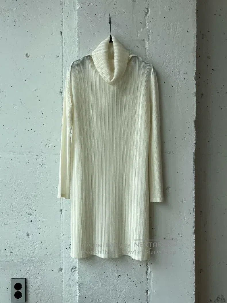 Issey Miyake Issey Miyake White Long Sleeve Top Size L / US 10 / IT 46 - 2 Thumbnail