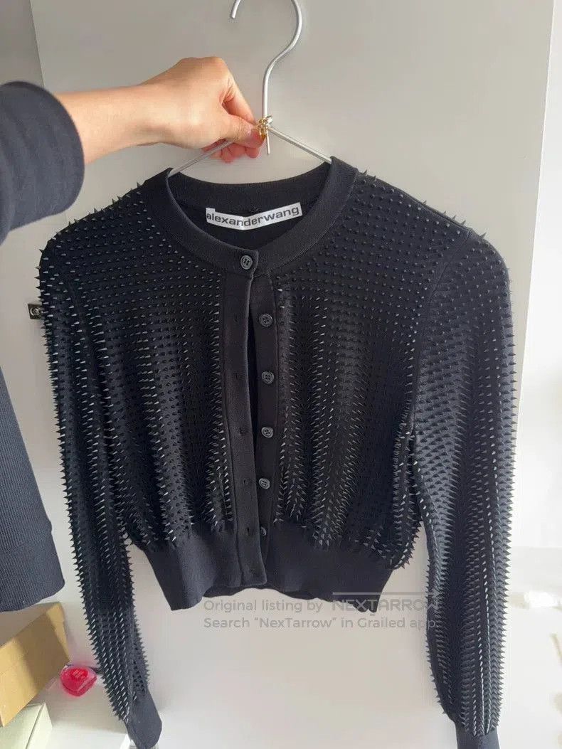 Alexander Wang Alexander Wang 3D Spiked Cardigan Top. Size US XS / EU 42 / 0 - 1 Thumbnail