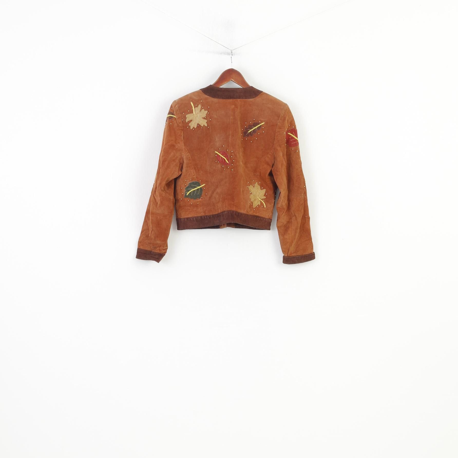 C&A C&A Yessica Women 10 36 S Leather Jacket Shoulder Pads 10870 Size L / US 10 / IT 46 - 9 Thumbnail