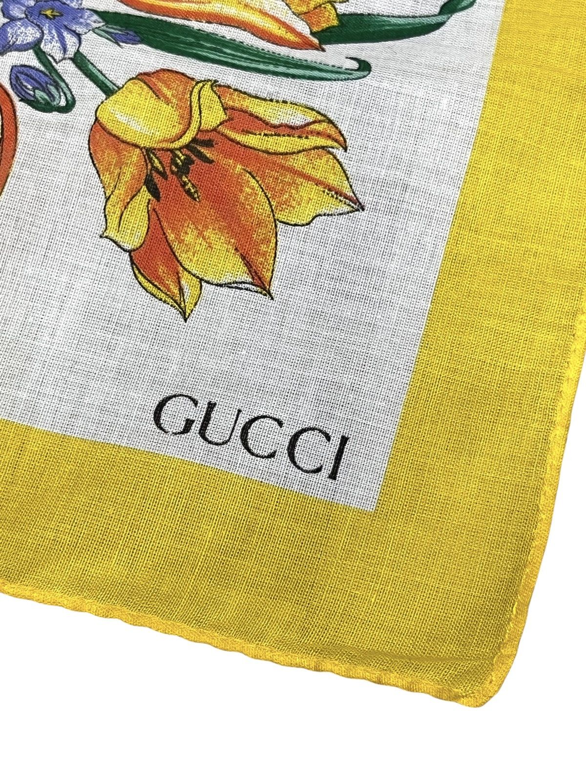 Gucci Vintage Gucci Floral Handkerchief NOS Made in Italy Size ONE SIZE - 3 Thumbnail