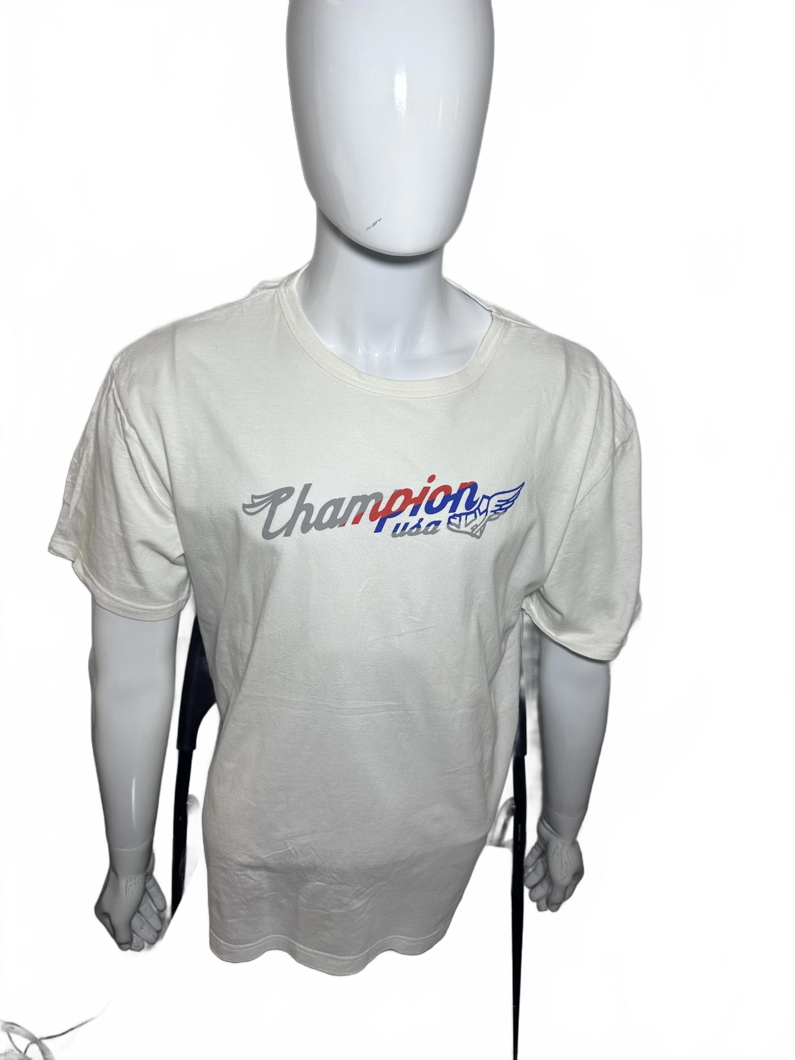 Champion Champion USA Vintage Graphic T-Shirt Size US XL / EU 56 / 4 - 2 Thumbnail