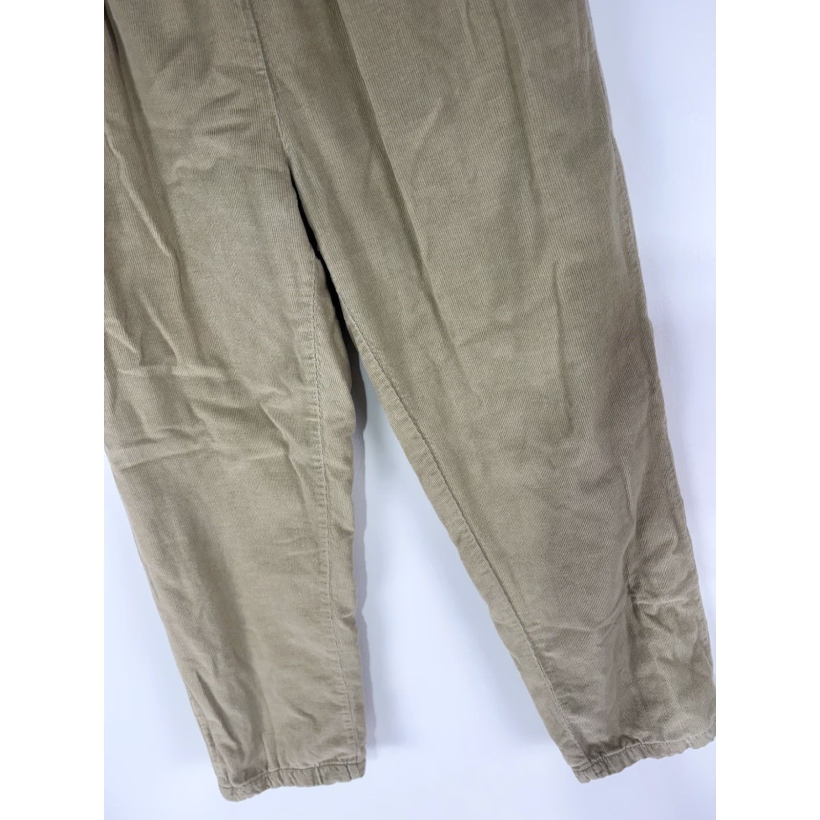 Vintage VINTAGE American Sweetheart Pants Corduroy Insulated Pull On Beige 12 Womens Tapered Ankle 26in Inseam Fall Winter Size 34" / US 12 / IT 48 - 3 Thumbnail