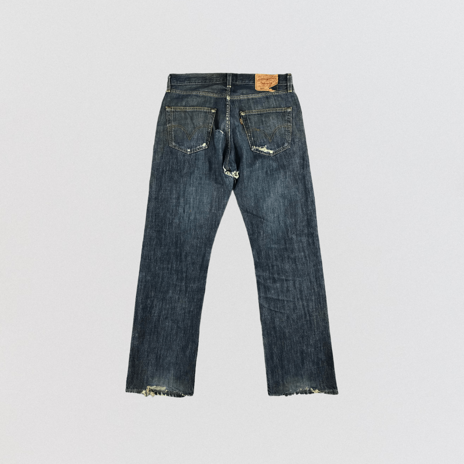 Levi's × Vintage 90s Vintage Ripped Levis 501 Jeans-JM2540 Size US 33 - 2 Thumbnail
