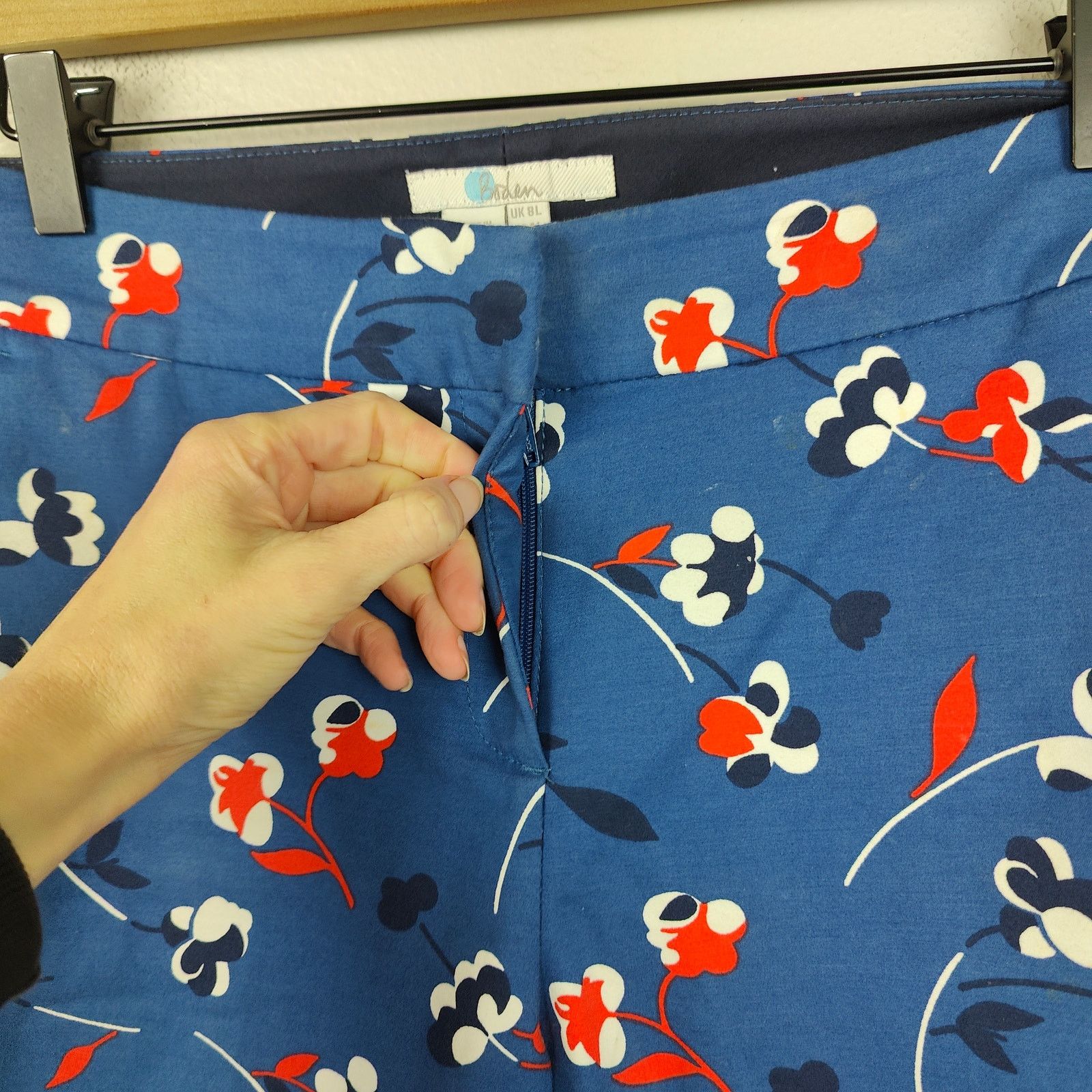 Boden Boden Richmond 7/8 Pants Womens 4L Long Length Blue Size 27" / US 4 / IT 40 - 3 Thumbnail