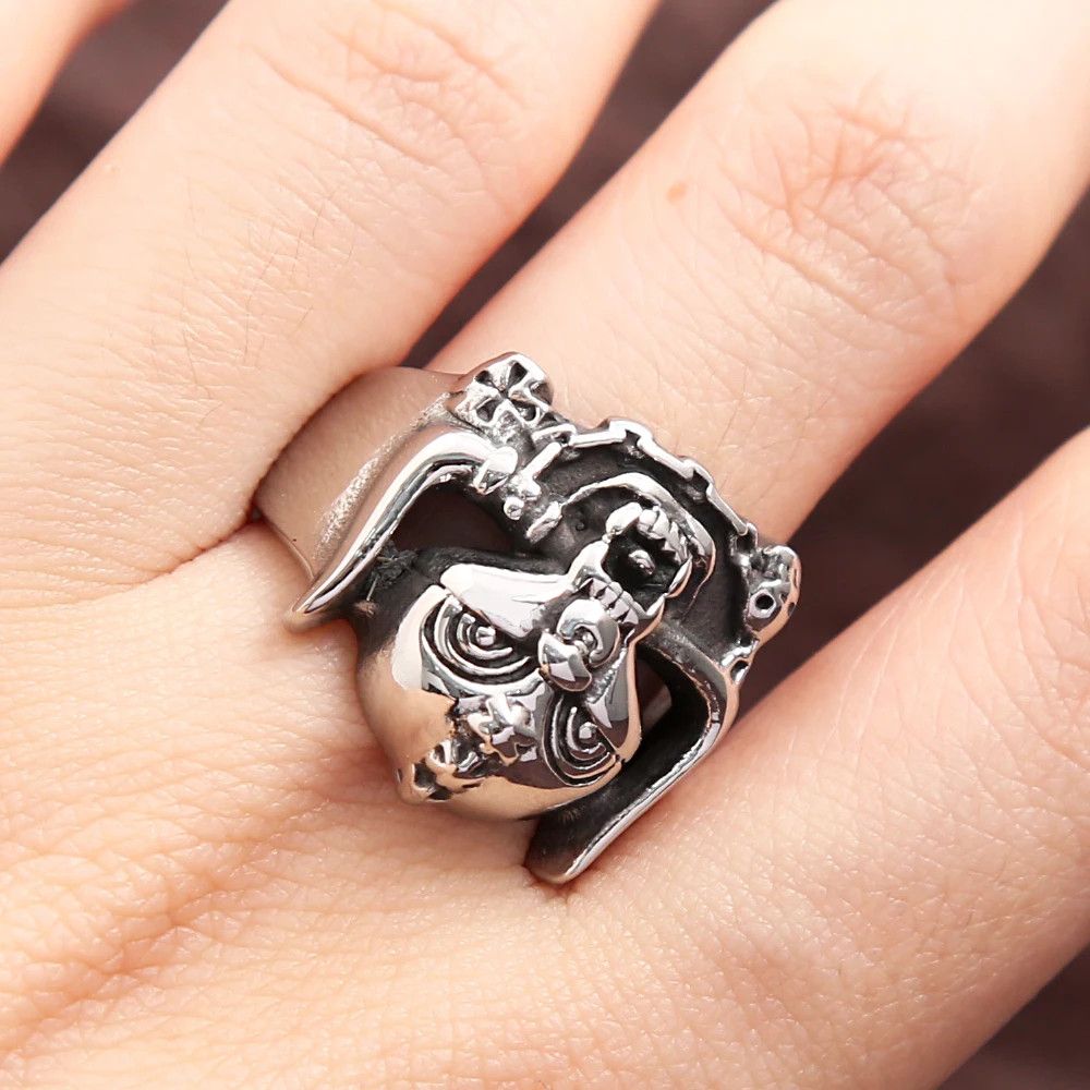 Japanese Brand × Jewelry × Vintage unique Skull Ring Size ONE SIZE - 6 Thumbnail