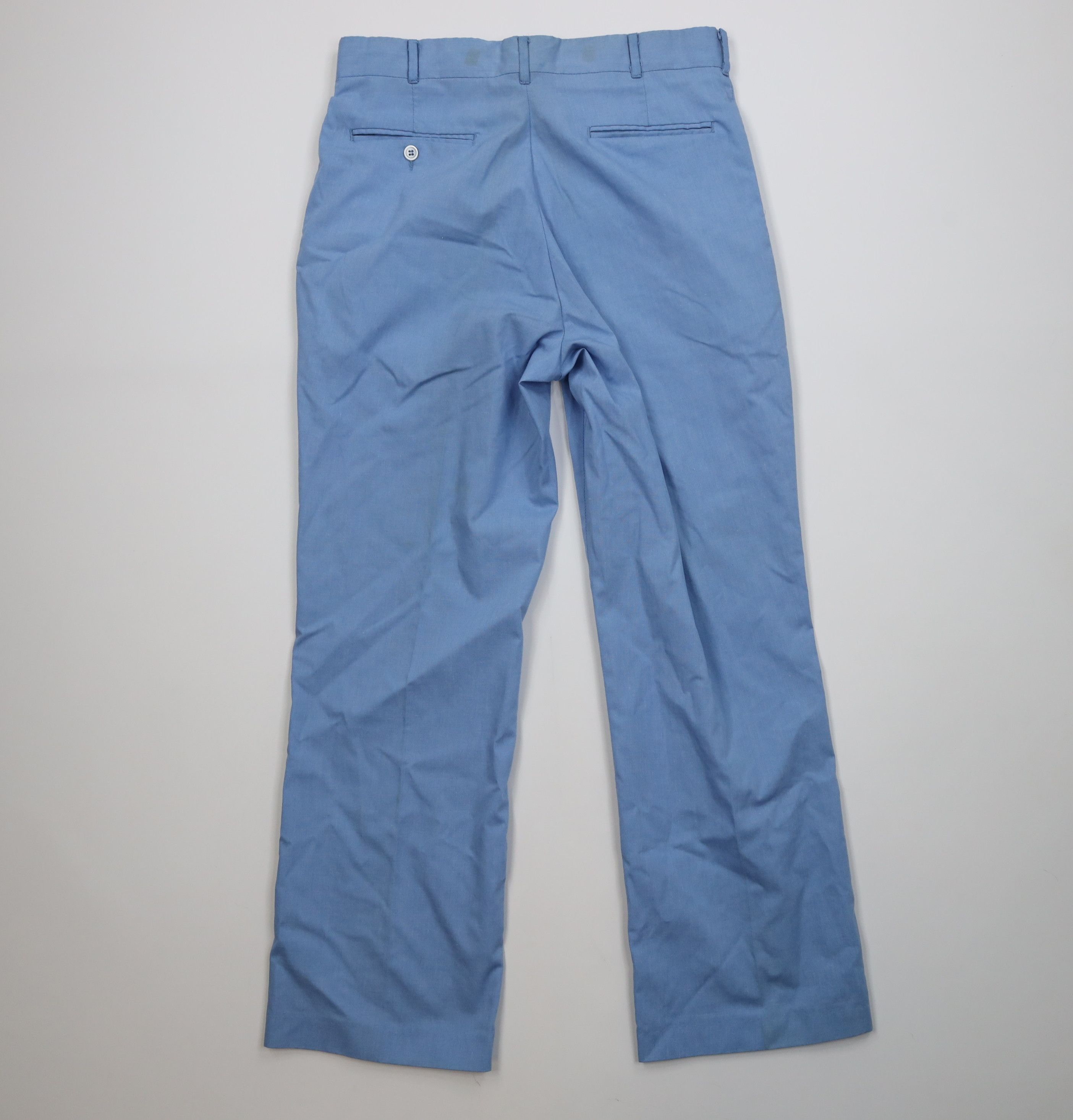 Vintage Vintage 70s Streetwear Chambray Flared Wide Leg Chino Pants Size US 32 / EU 48 - 11 Thumbnail