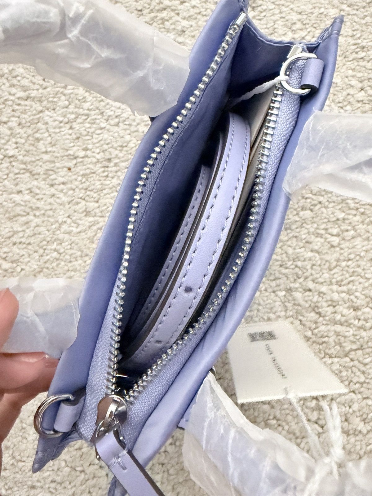 Tory Burch NWT Tory Burch Ella Nylon Logo Mini Tote In MIRAGE 146437 Size ONE SIZE - 5 Thumbnail