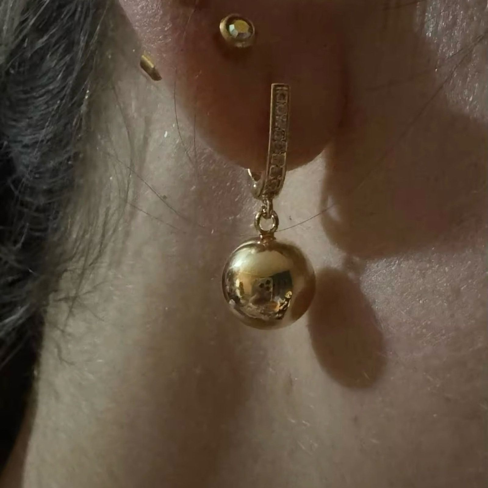 Other Cute Small Round Metal Dangle Earrings For Women Size ONE SIZE - 6 Thumbnail