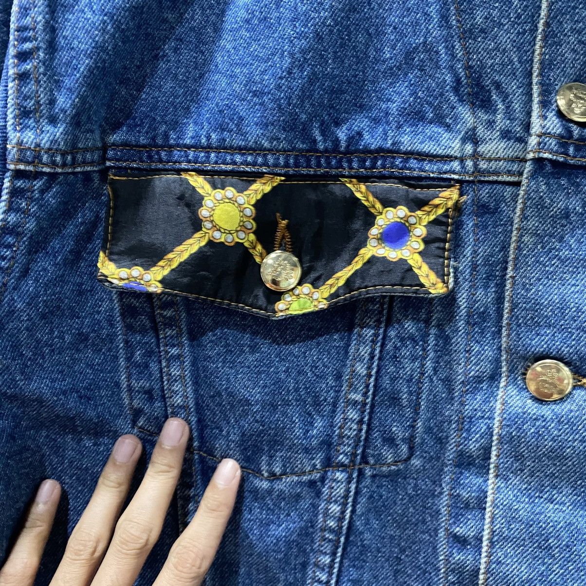 MCM × Vintage Vtg 90’s MCM denim jacket Size US S / EU 44-46 / 1 - 13 Thumbnail