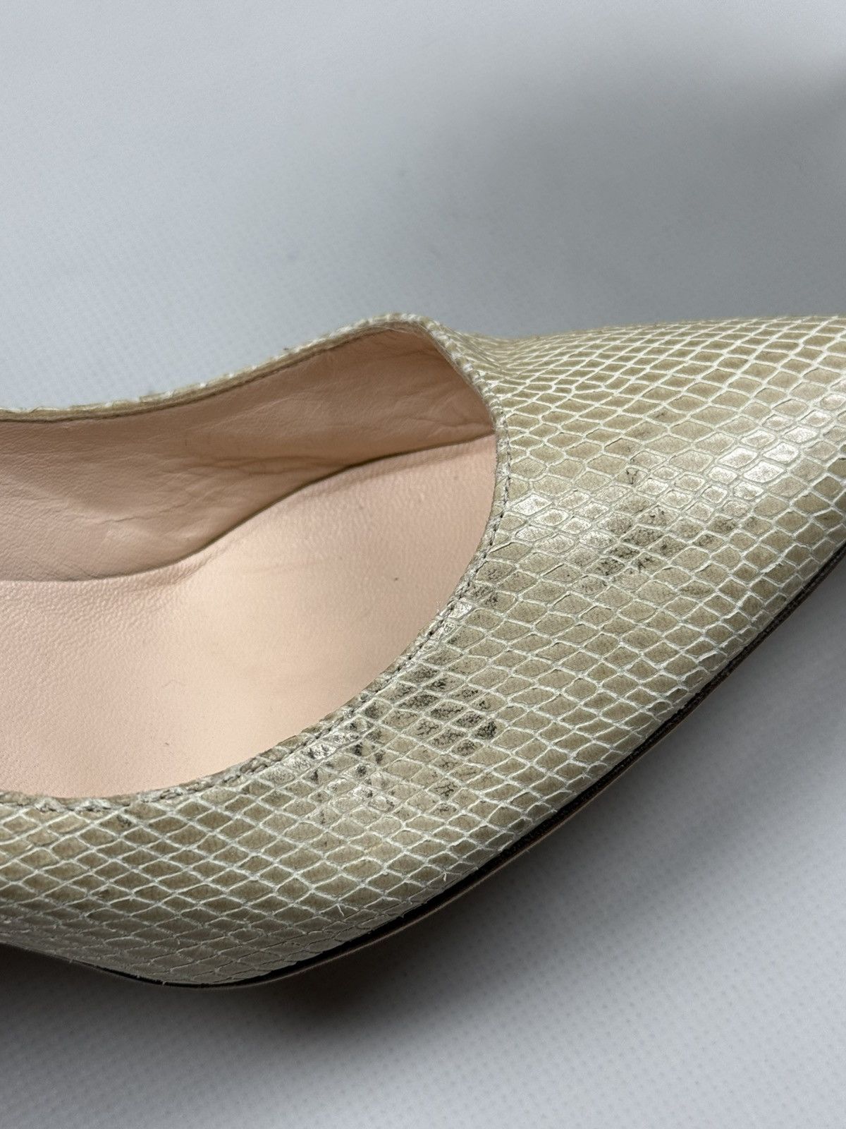 Valentino Valentino Garavani Snakeskin Pattern Leather Heels Shoes Size US 10 / IT 40 - 16 Thumbnail