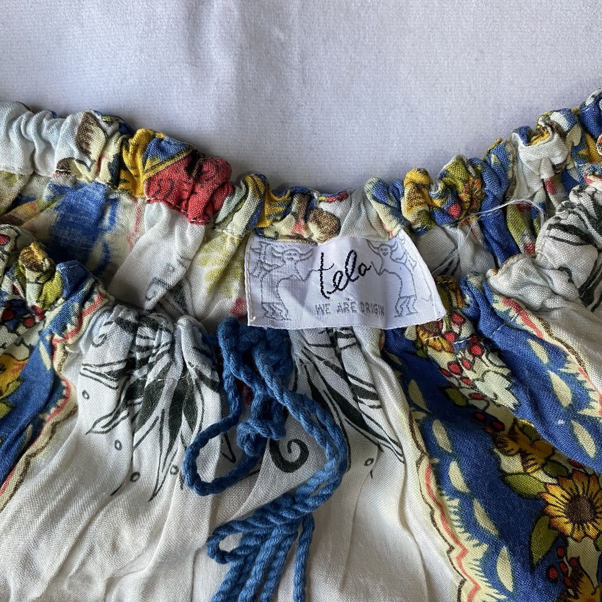 Japanese Brand × Vintage Vintage Mexican Folk Art Virgin Mary Off Shoulder Blouse Size M / US 6-8 / IT 42-44 - 5 Thumbnail