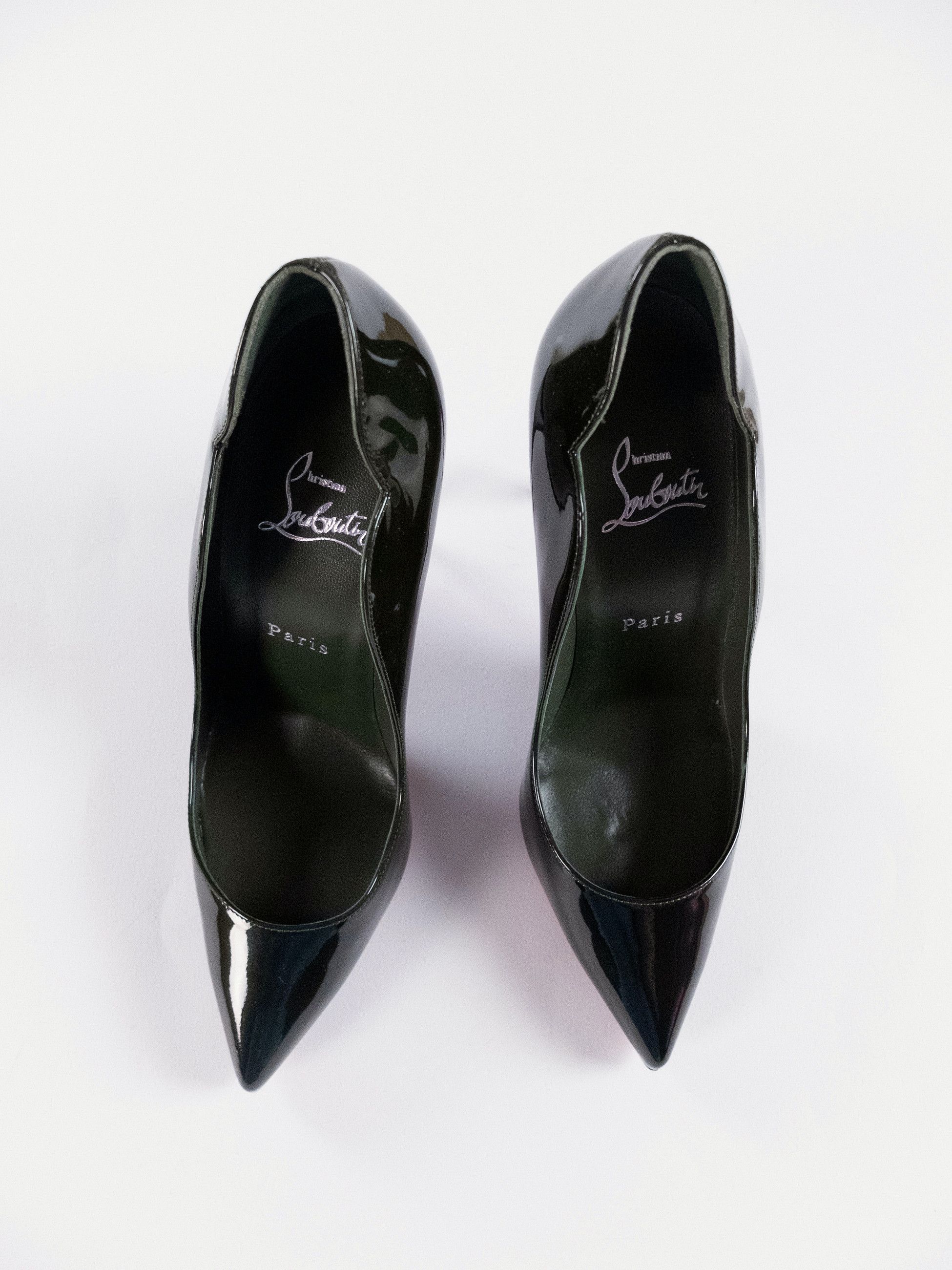 Christian Louboutin CHRISTIAN LOUBOUTIN Hot Chick green patent leather pumps 8.5 Size US 8.5 / IT 38.5 - 4 Thumbnail