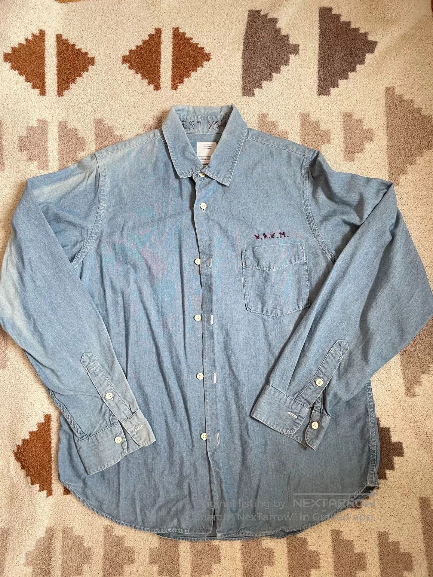 Visvim visvim jumbo denim shirt size 2. Size US M / EU 48-50 / 2 - 6 Thumbnail