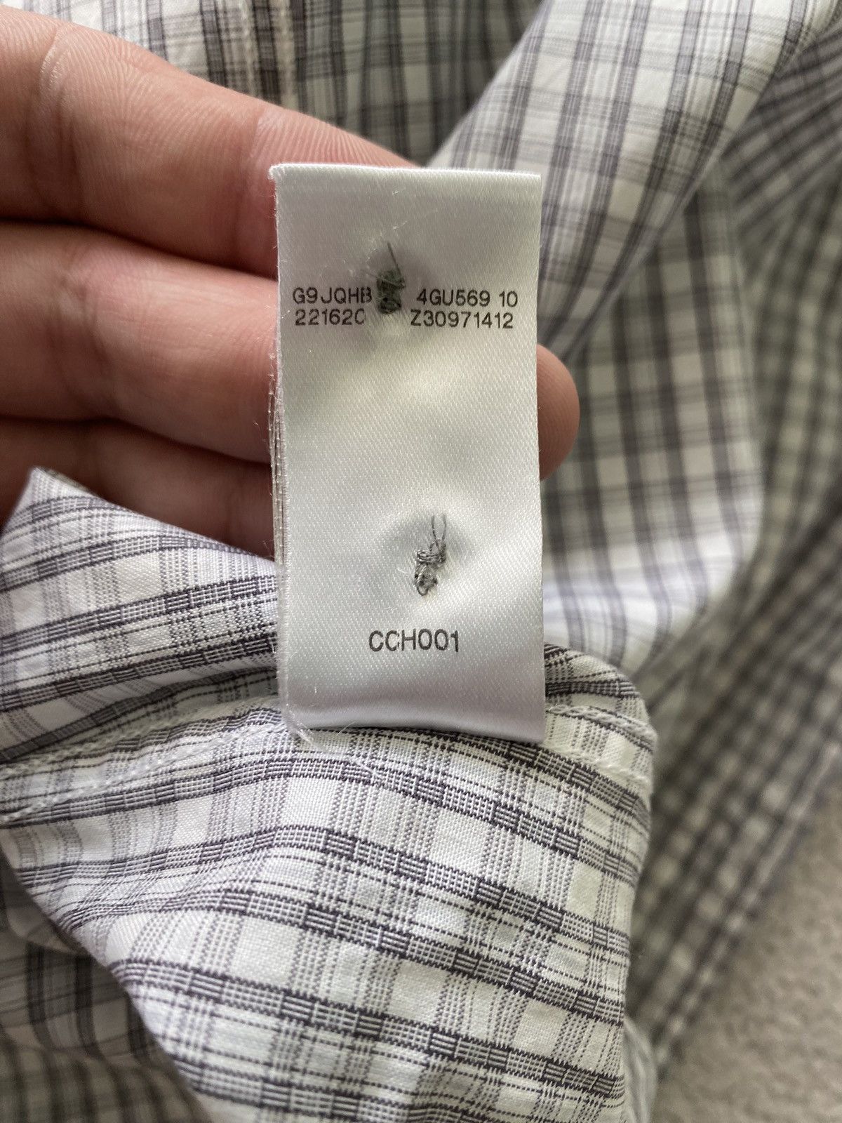 Designer × Gucci × Vintage Gucci Fitted Check Button Up Shirt Size 16 Size US M / EU 48-50 / 2 - 9 Thumbnail