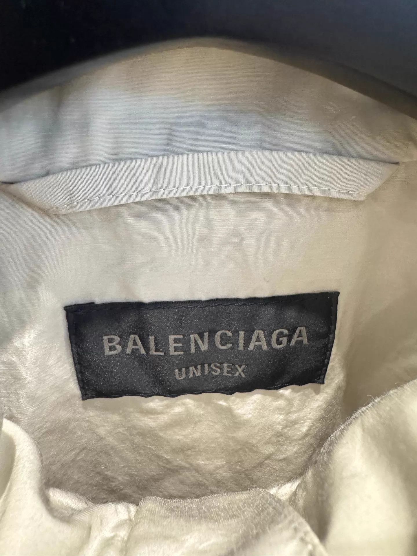Balenciaga Balenciaga 23SS BB Embroidered Oversized Unisex Cream Jacket Size S / US 4 / IT 40 - 3 Thumbnail