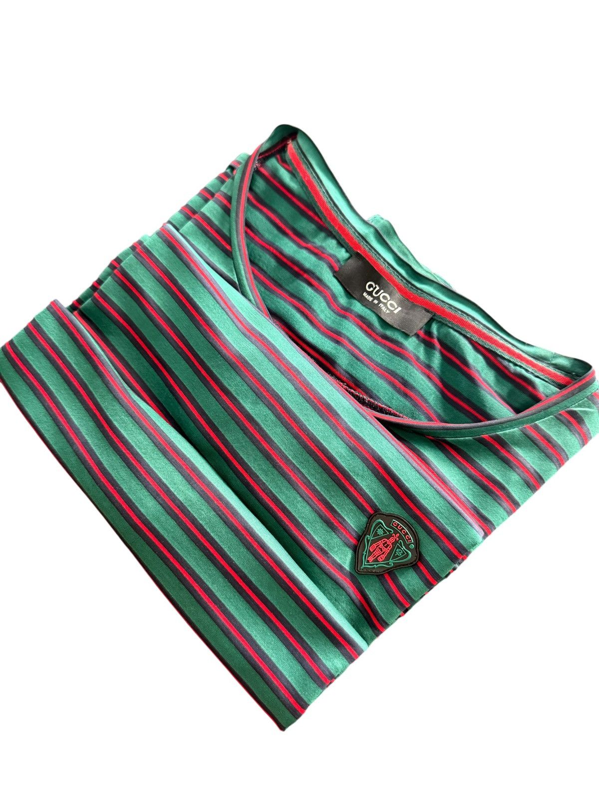 Gucci Gucci monogram logo stripe relaxed T-shirt horizontal Size US L / EU 52-54 / 3 - 5 Thumbnail
