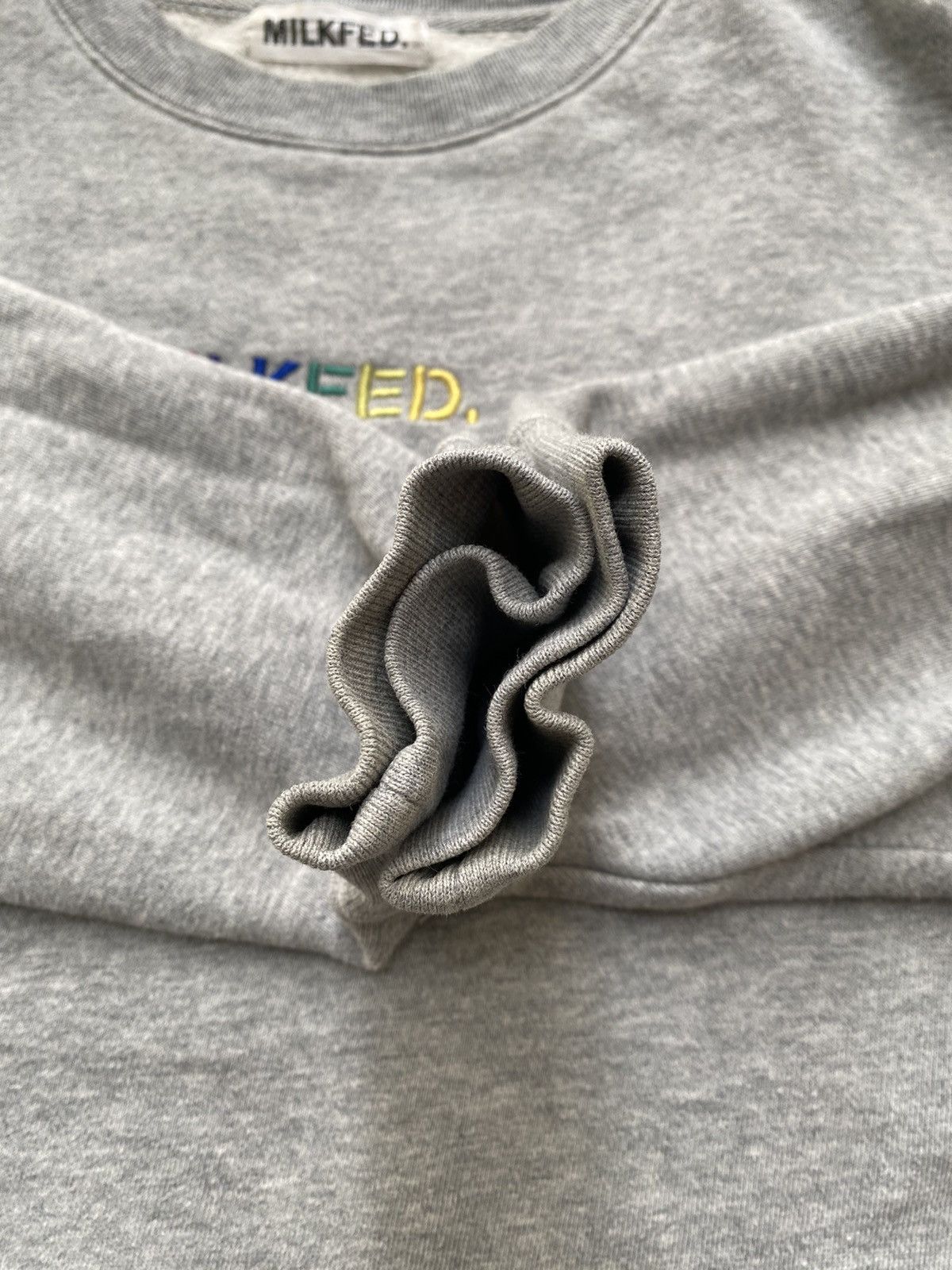 Japanese Brand Milkfed. Rainbow Wording Boxy Sweatshirts Size US L / EU 52-54 / 3 - 4 Thumbnail