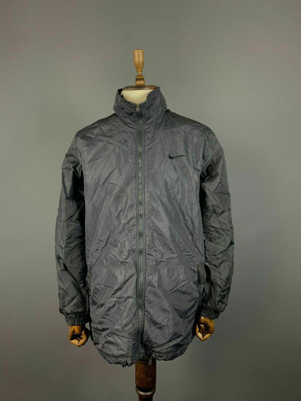 Nike Men Nike Vintage Black Full Zip Track Top Jacket Size L Size L / US 10 / IT 46 - 1 Thumbnail