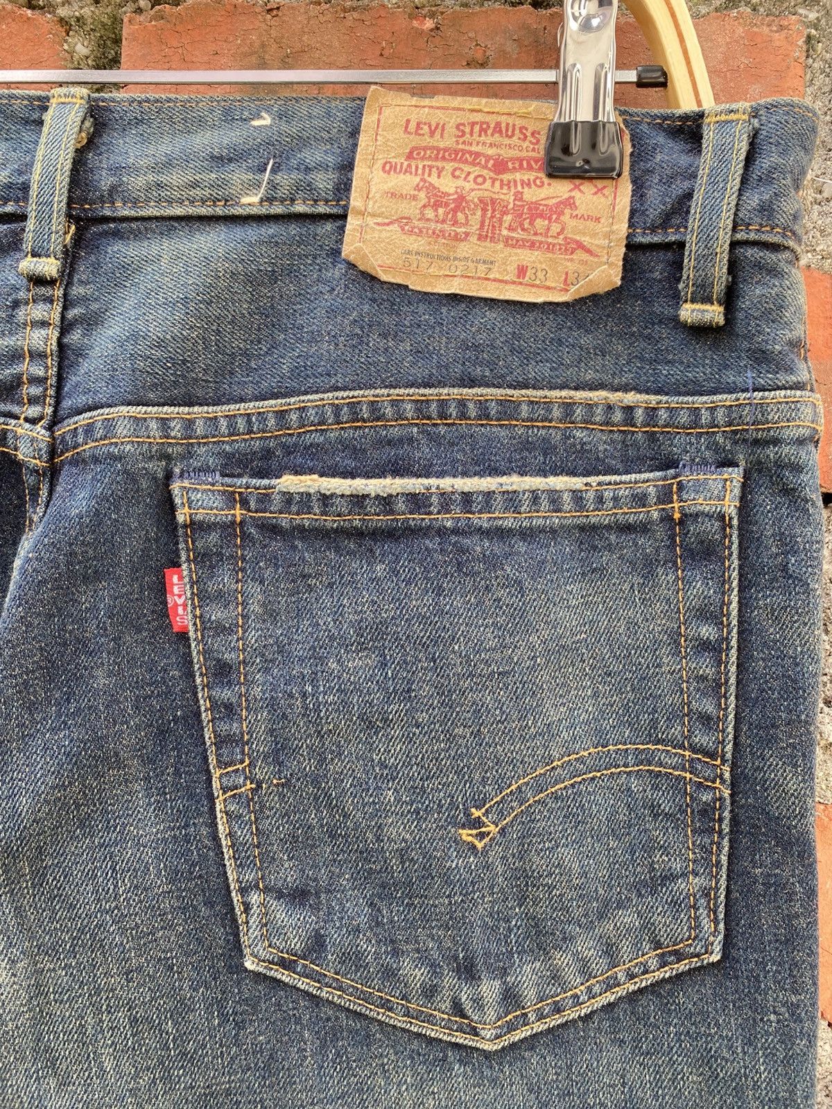 Levi's × Levi's Vintage Clothing × Vintage W34x35 vintage levi's 517 big E flare bell bottom boot cut Size US 34 / EU 50 - 3 Thumbnail